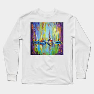 Sailboats at the pier Long Sleeve T-Shirt